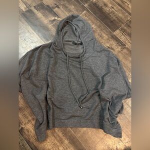 Gray Hooded Top